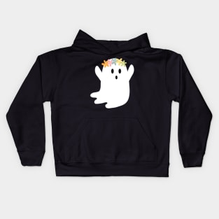 Floral Crown Ghost Kids Hoodie